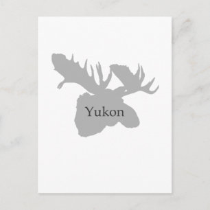 Yukon Canada Logo (Elche) Postkarte