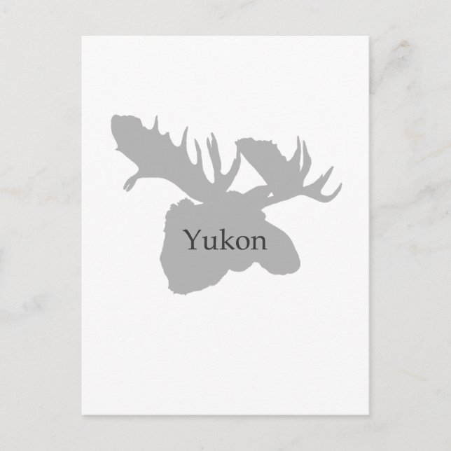 Yukon Canada Logo (Elche) Postkarte (Vorderseite)