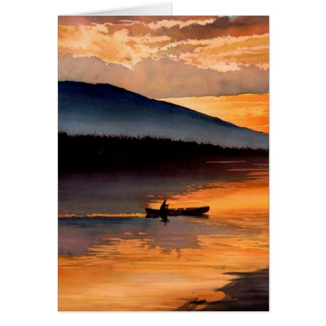 "Yukon-Durchgangs-" LandschaftsAquarell (Vorne)