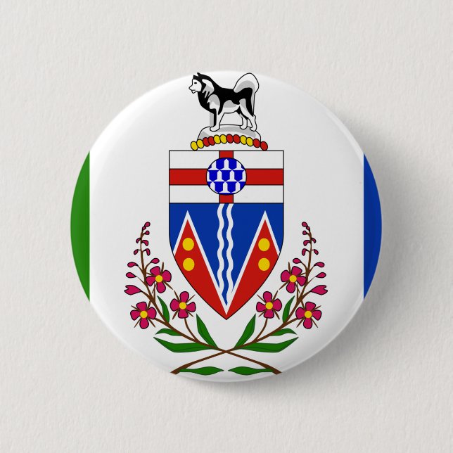 Yukon-Flagge Button (Vorderseite)