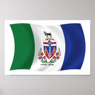Yukon-Flaggen-Poster-Druck Poster
