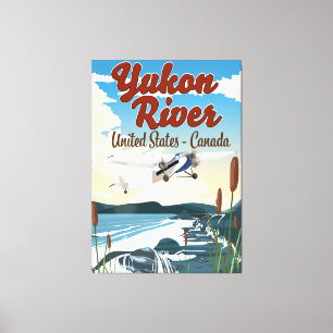 Yukon-Fluss USA Kanada Reiseplakat Leinwanddruck
