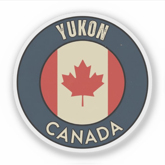 Yukon Kanada Aufkleber (Vorderseite)