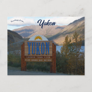 Yukon Kanada Größer Als Das Leben Postkarte