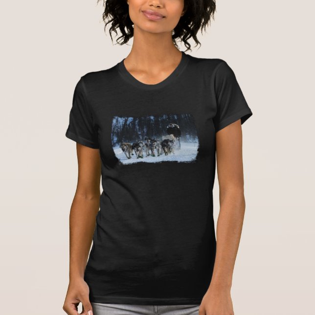 Yukon-Suche Dogsled Team T-Shirt (Vorderseite)