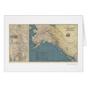 Yukon-Territoriums-Alaska-Karte 1904