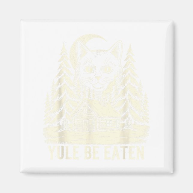Yule Be Eaten Icelandic Cat Christmas Folklore Jól Magnet (Vorne)