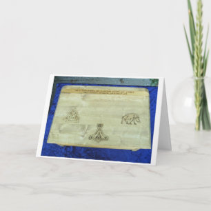 Yule Card Feiertagskarte