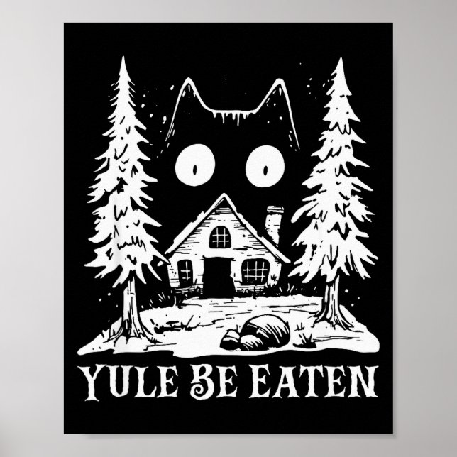 Yule Cat For Men Women Girls Kids  Poster (Vorne)