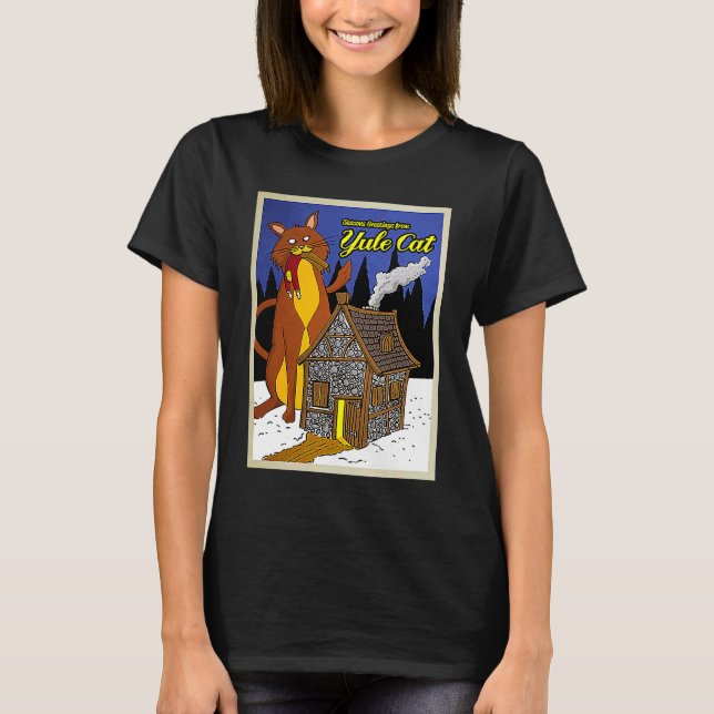 Yule Cat T-Shirt (Vorderseite)