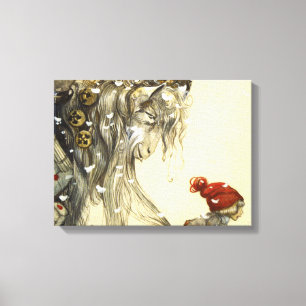 Yule Goat John Bauer Leinwanddruck