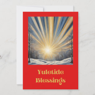 Yuletide Blank Flat Holiday Card Feiertagskarte