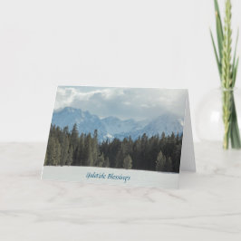 Yuletide Blessings Card Feiertagskarte