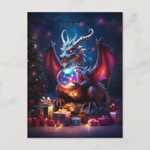 Yuletide Dragons Postkarte
