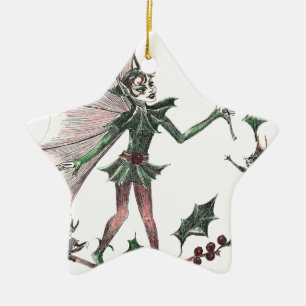 Yuletide feenhafte Geschenke für den Feiertag Keramik Ornament