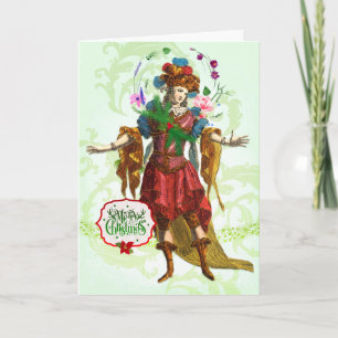 Yuletide feenhafte Gruß-Karte Feiertagskarte