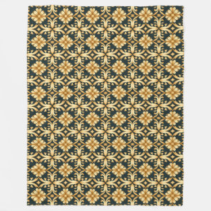 Yuletide Gold Glimmer Fleece Blanket