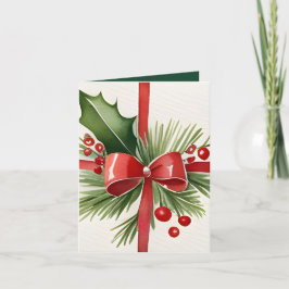 Yuletide Greetings & a Holiday Rezept Weihnachten Karte