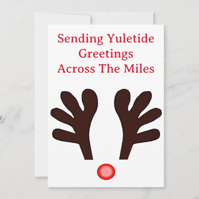Yuletide Greetings Card Feiertagskarte (Vorderseite)