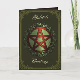 Yuletide Greetings Feiertagskarte