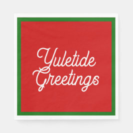 Yuletide Greetings Napkins Serviette