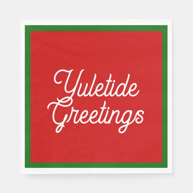 Yuletide Greetings Napkins Serviette (Vorderseite)