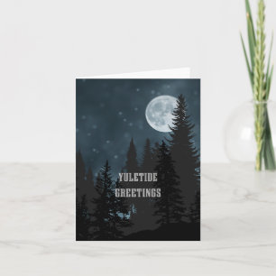 Yuletide Grüße - Weihnachten Moon Karte