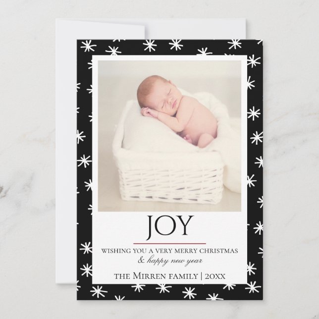 Yuletide Holiday Foto Card Feiertagskarte (Vorderseite)