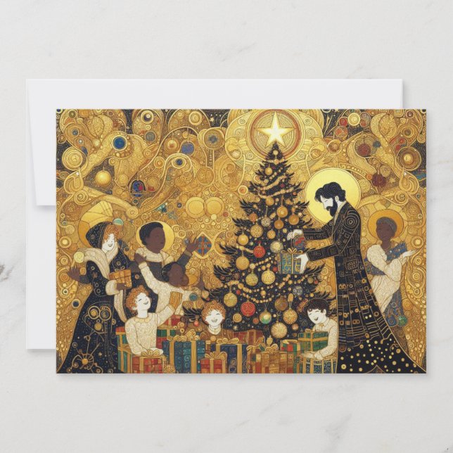 Yuletide Joy Feiertagskarte (Vorderseite)