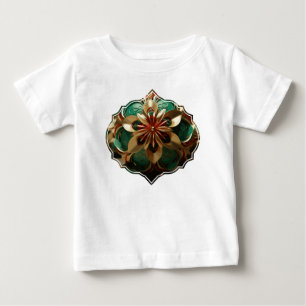 Yuletide Opulence: Goldene Weihnachtsdinge Baby T-shirt