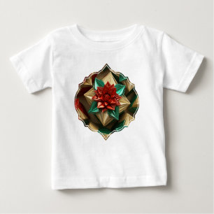 Yuletide Opulence: Goldene Weihnachtsdinge Baby T-shirt