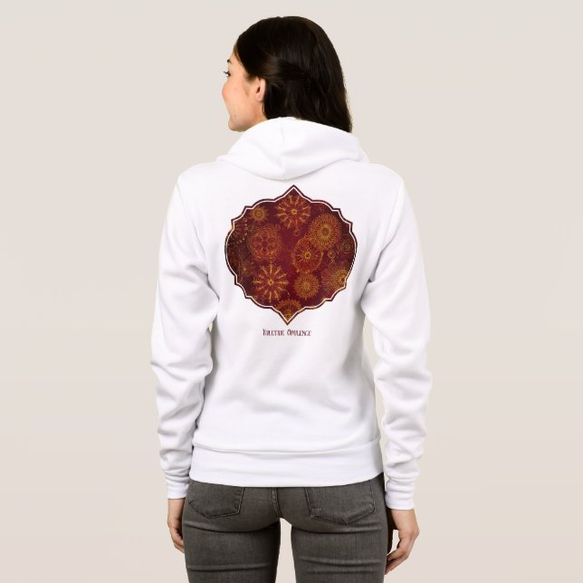 Yuletide Opulence: Goldene Weihnachtsdinge Hoodie (Schwarz voll)