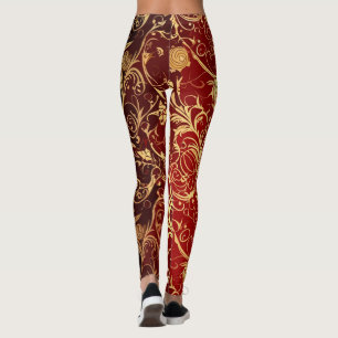 Yuletide Opulence: Goldene Weihnachtsdinge Leggings