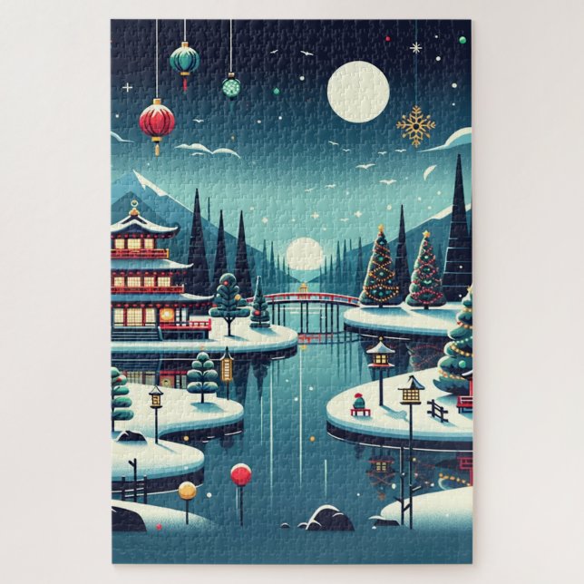 Yuletide Reflections in East Tote Bag Puzzle (Vertikal)