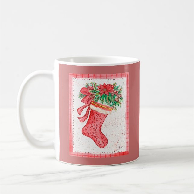 Yuletide Strumpf Kaffeetasse (Links)