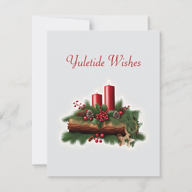 Yuletide Wish Feiertagskarte (Vorderseite)