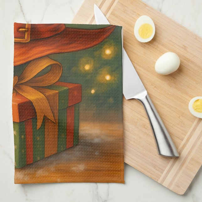 Yuletide Witchery Geschirrtuch (Viertel Falte)