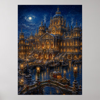 Yuletime Canal I - Kanalpalast Poster