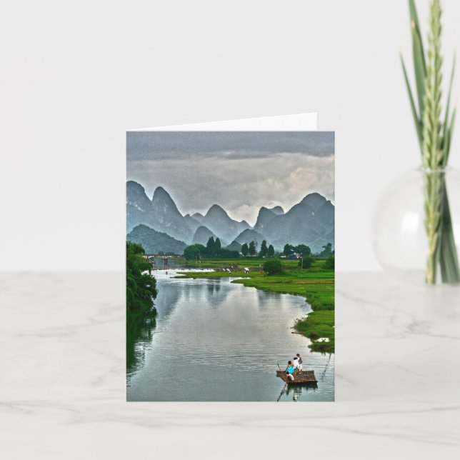 Yulong Fluss, Yangshuo Karte (Vorderseite)