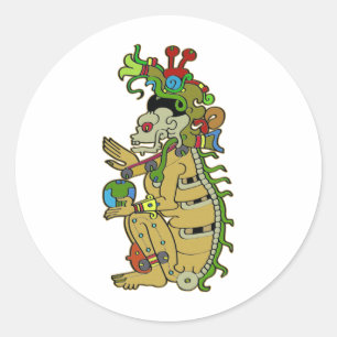 Yum Cimil Runder Aufkleber