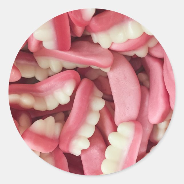 Yum Gum Runder Aufkleber (Vorderseite)