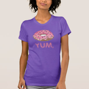 YUM Pink Mattiert Donut Doughnut Sprinkles Feinsch T-Shirt