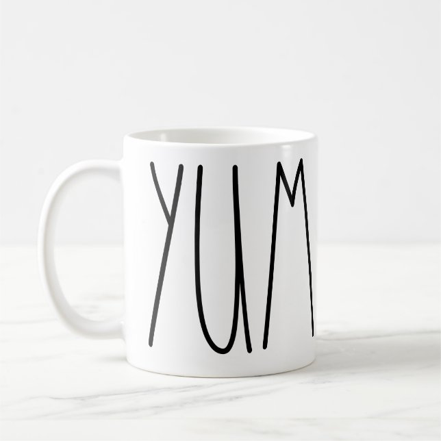 Yum Rae Dunn inspirierte Kaffee-Tasse Kaffeetasse (Links)