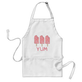 YUM Strawberry Cake Eclair Pink Ice Cream Popsiv Schürze