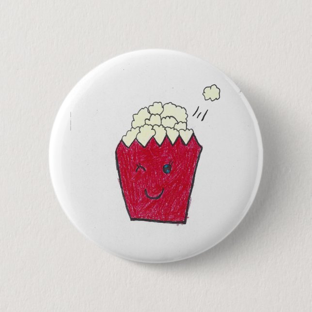 Yum yum popcorn button (Vorderseite)