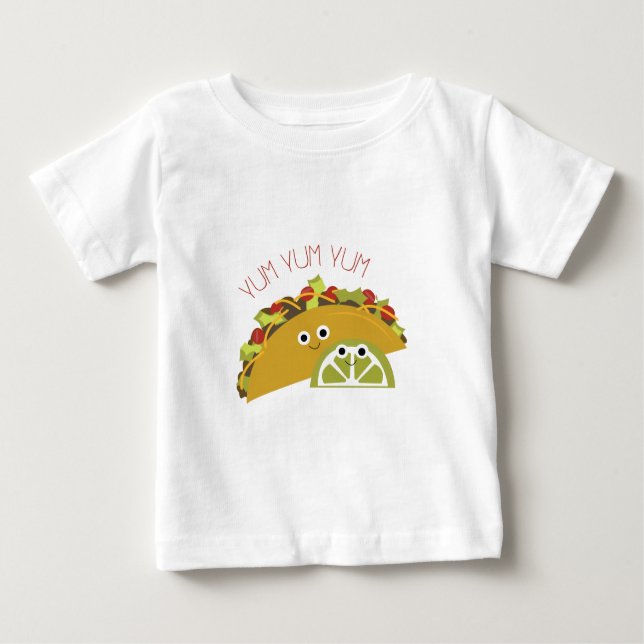 Yum Yum Taco Baby T-shirt (Vorderseite)