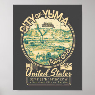 YUMA ARIZONA - FORT YUMA - VINTAGE ARMIE POSTER