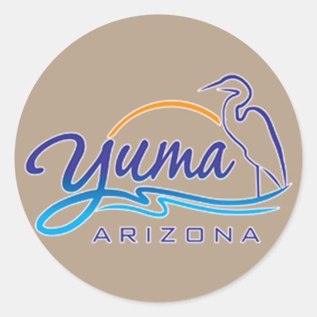 Yuma, Arizona Runder Aufkleber (Vorderseite)