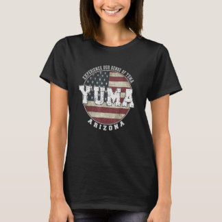 Yuma Arizona Vintage-Amerikanische Flagge T-Shirt