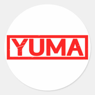 Yuma Briefmarke Runder Aufkleber